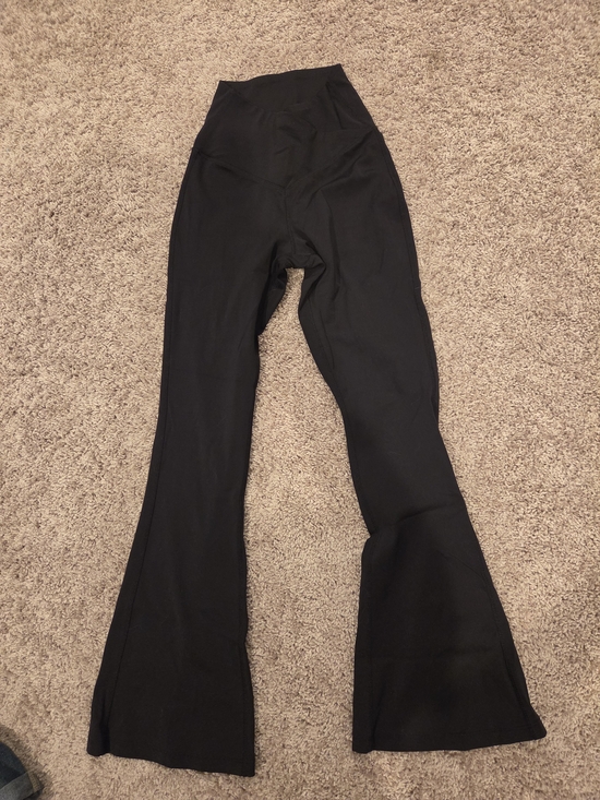 Pants - High-Waist Black Flare Pants for Women